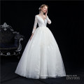 New European and American Women's Long Sleeve One Shoulder Bridal wedding dress sale